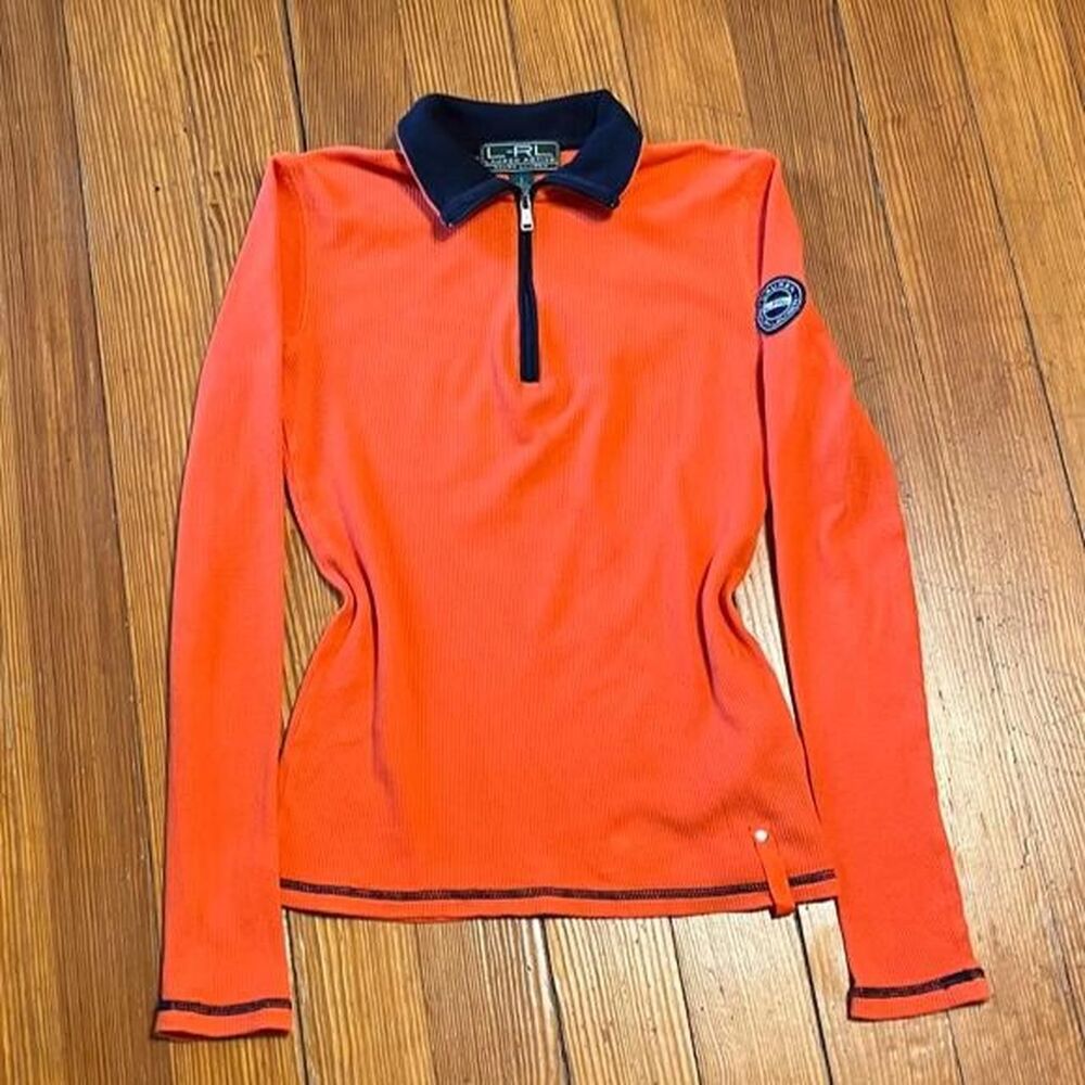 Ralph-lauren Women's Orange and Red Shirt